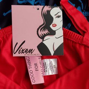 Vixen by Micheline Pitt Red Maneater Top